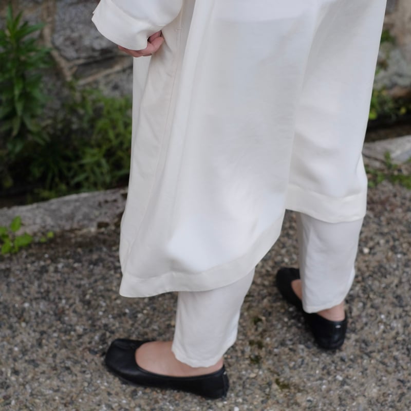 Yoli / Silk pants / White | gallery hito