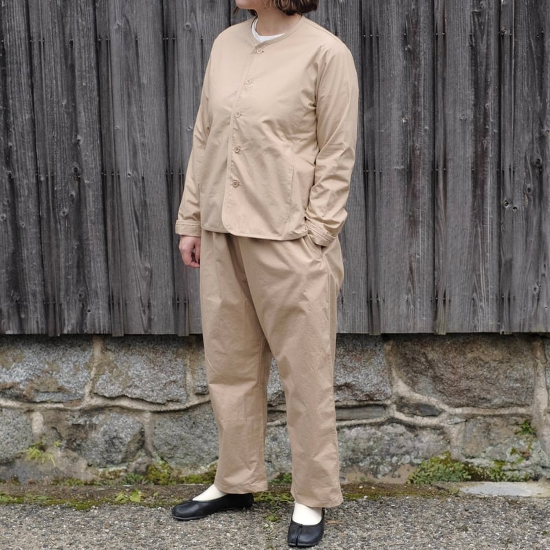 Yoli / Cotton easy pants / Beige | gallery hito