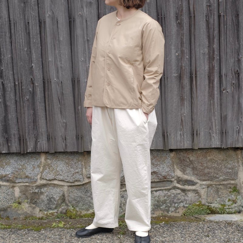 Yoli / Cotton simple jacket / Beige | gallery hito