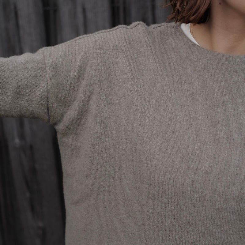 Yoli / Short knit / Brown | gallery hito