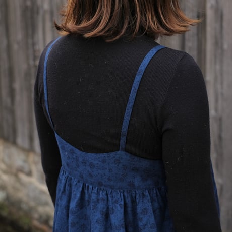sazanami / Camisole / 深縹花（Navy )