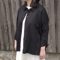 Yoli / Cotton knit cardigan / Black / YL-KN04-26SS
