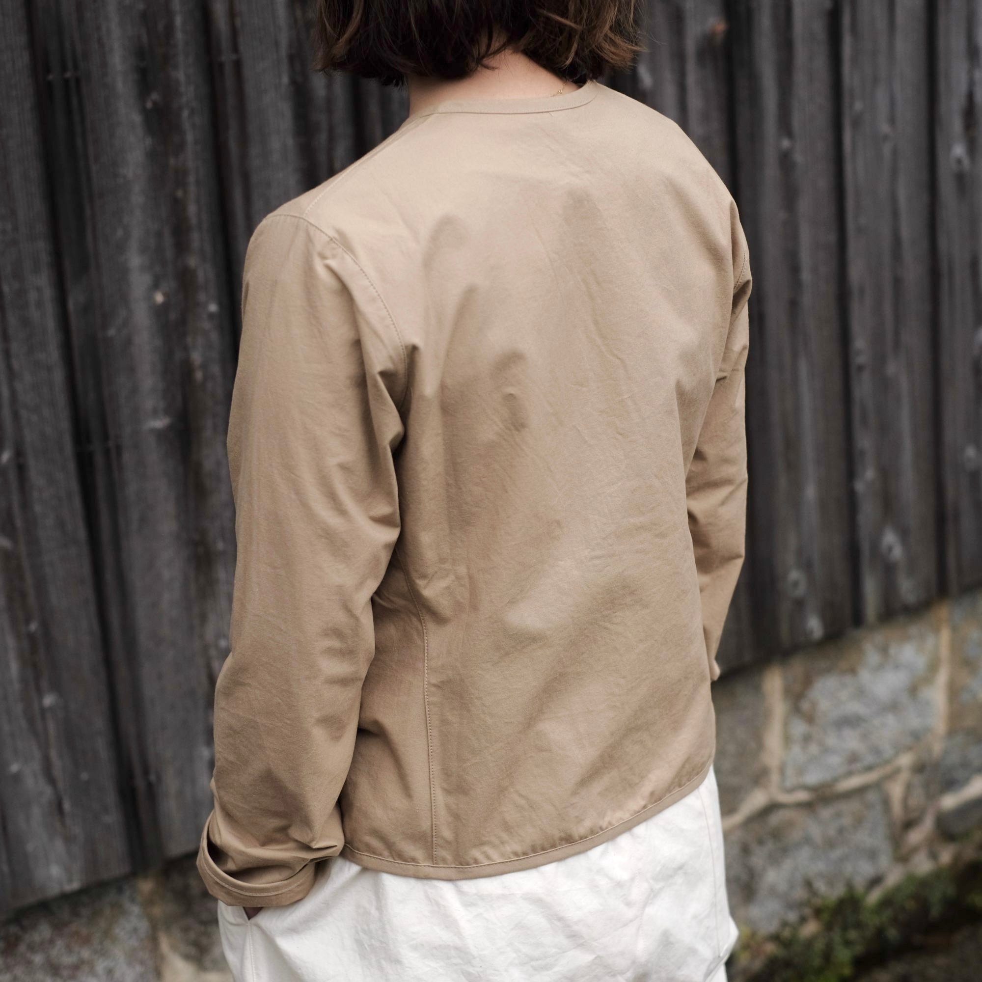 Yoli / Cotton simple jacket / Beige | gallery hito