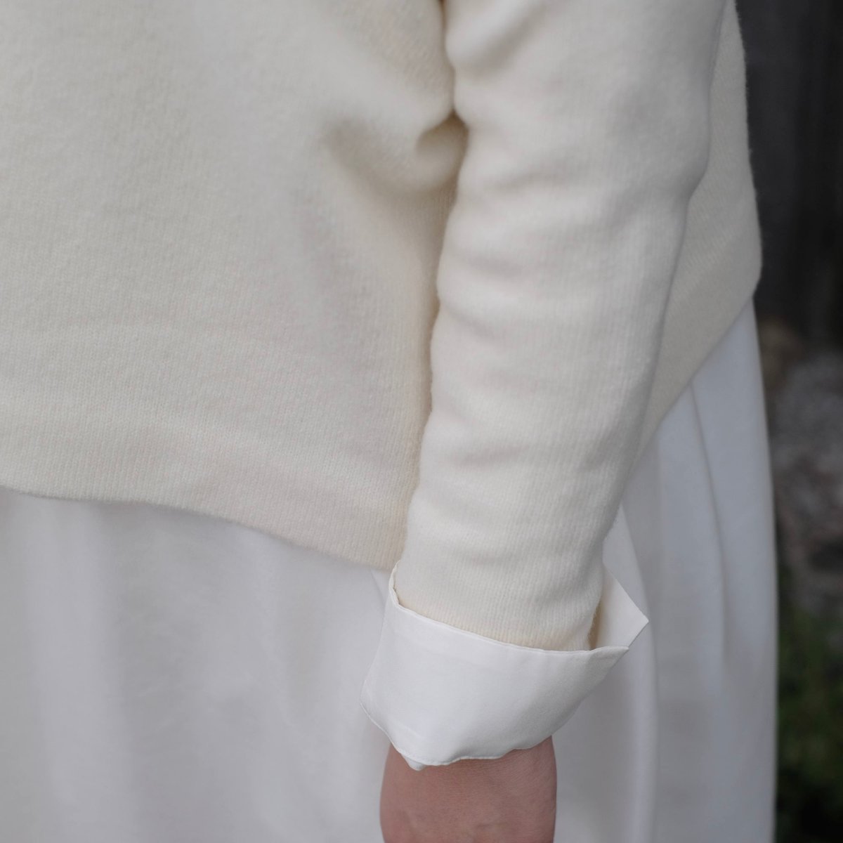 Yoli / Short knit / White | gallery hito