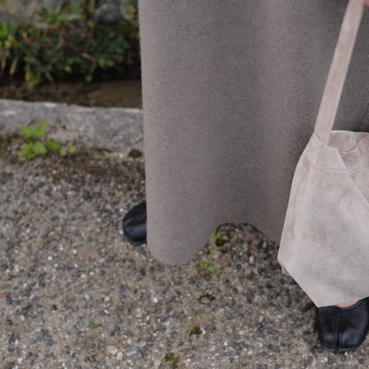 Yoli / Long knit onepiece / Brown | gallery hito