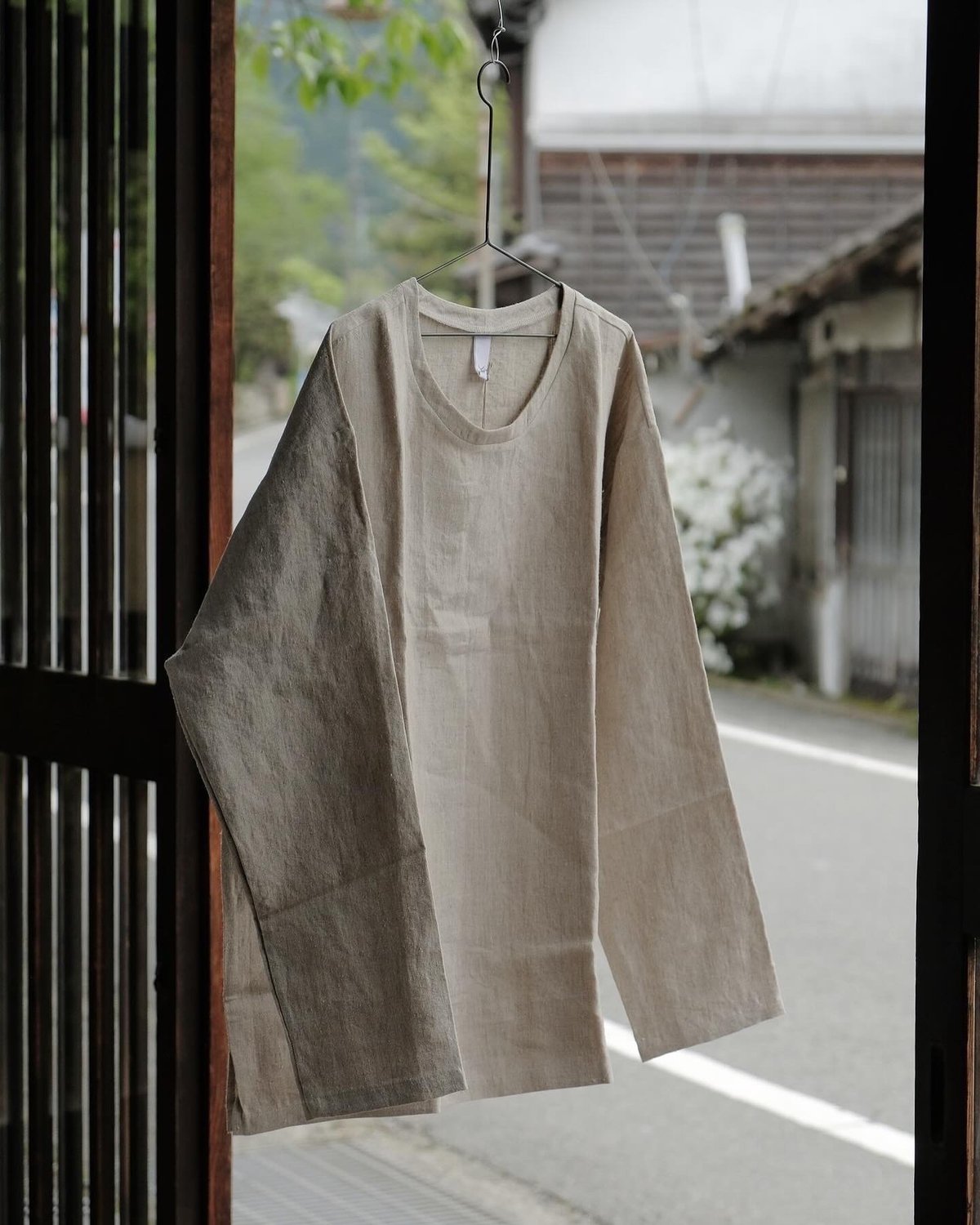 yoliプルオーバーシャツ　pullover shirts ナチュラル　ヘンプ yoliプルオーバーシャツ pullover shirts ナチュラル ヘンプ