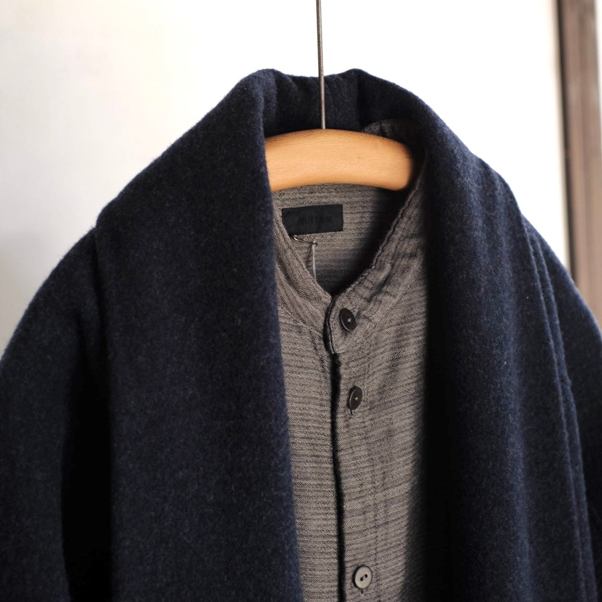 MITTAN｜美品｜半纏コート｜紺色 MITTAN / 半纏コート / CT-19 / 紺杢 | gallery hito