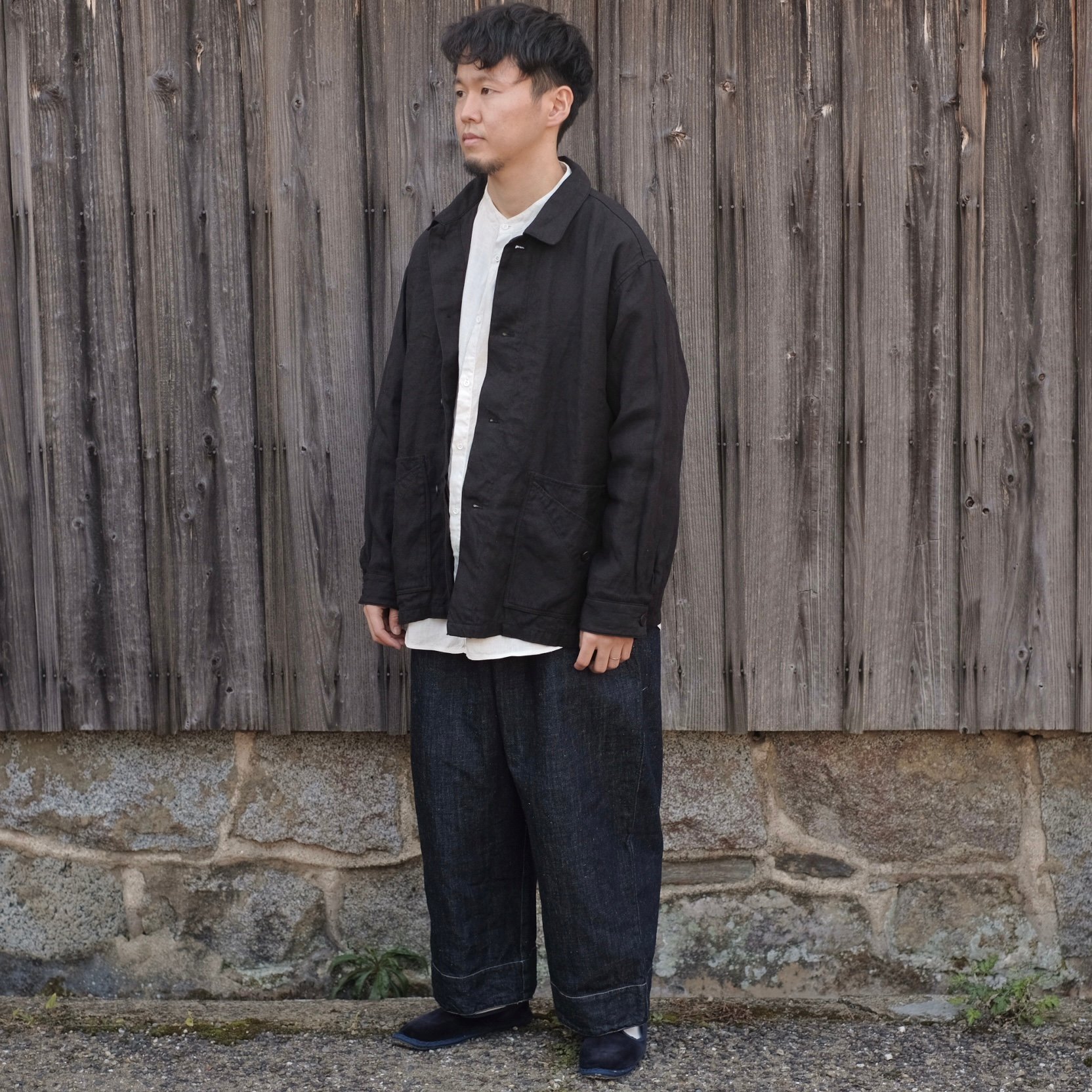 MITTAN / 和紙大麻ジャケット / JK-82 / 黒 | gallery hito