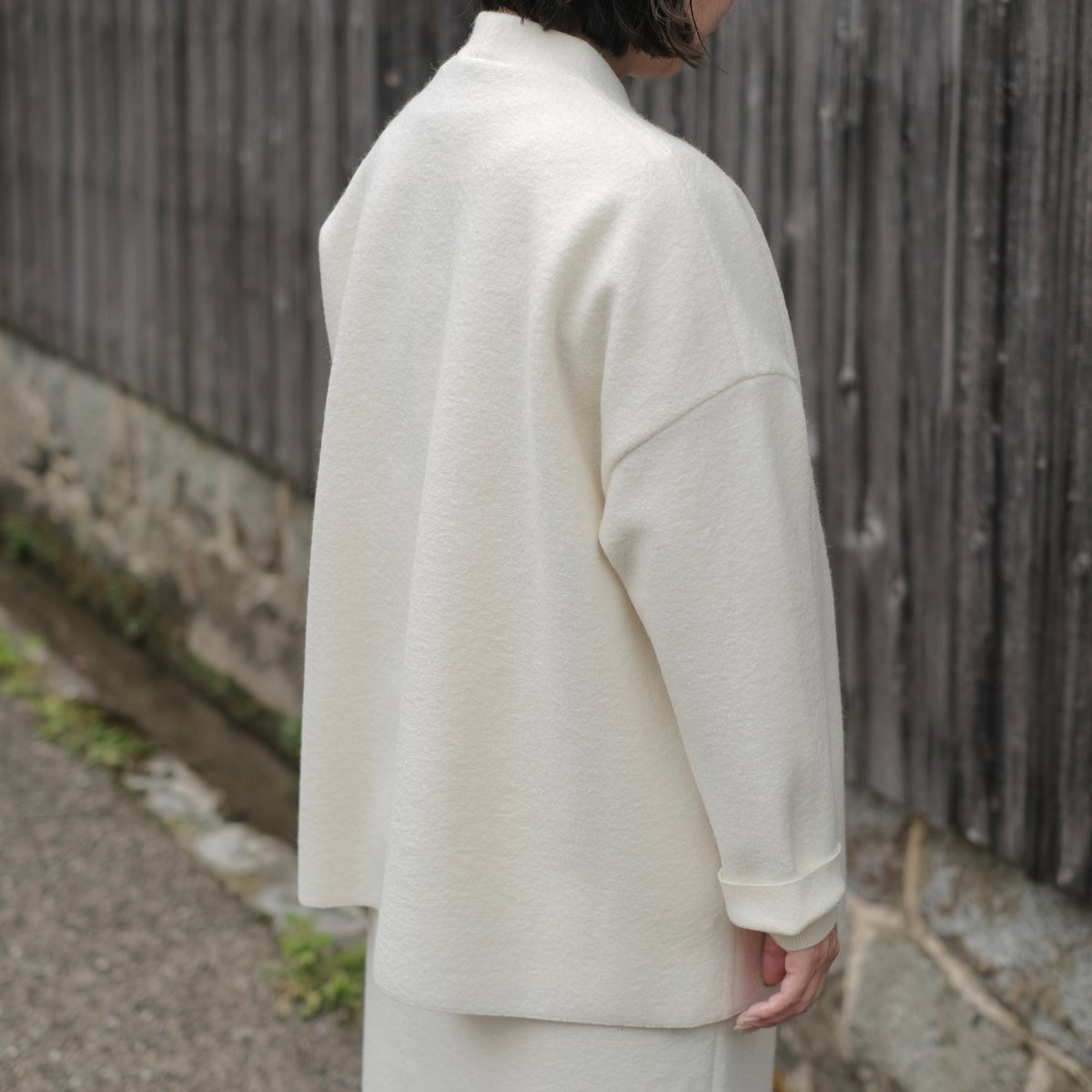Yoli / Felted wool jacket / White | gallery hito