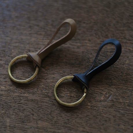 ANDADURA / key holder (gold) / navy