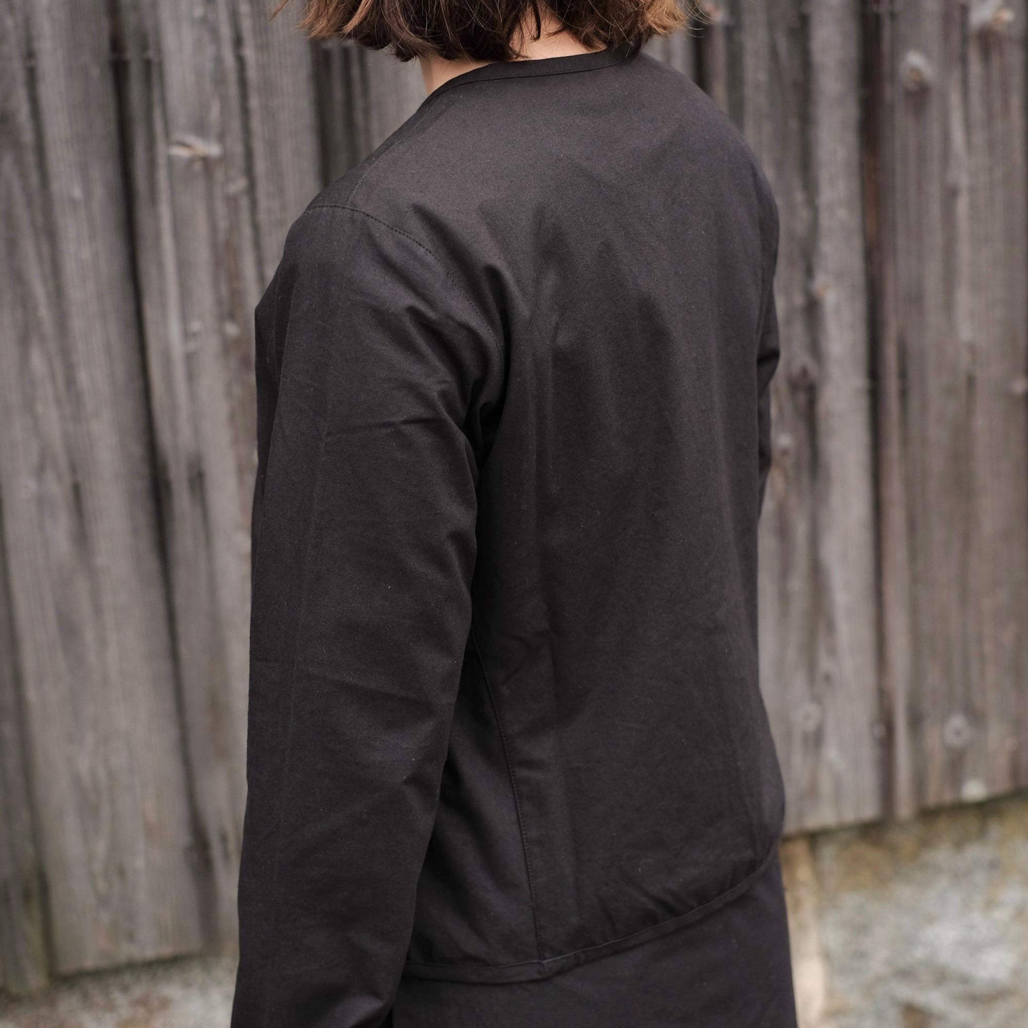 Yoli / Cotton simple jacket / Black | gallery hito