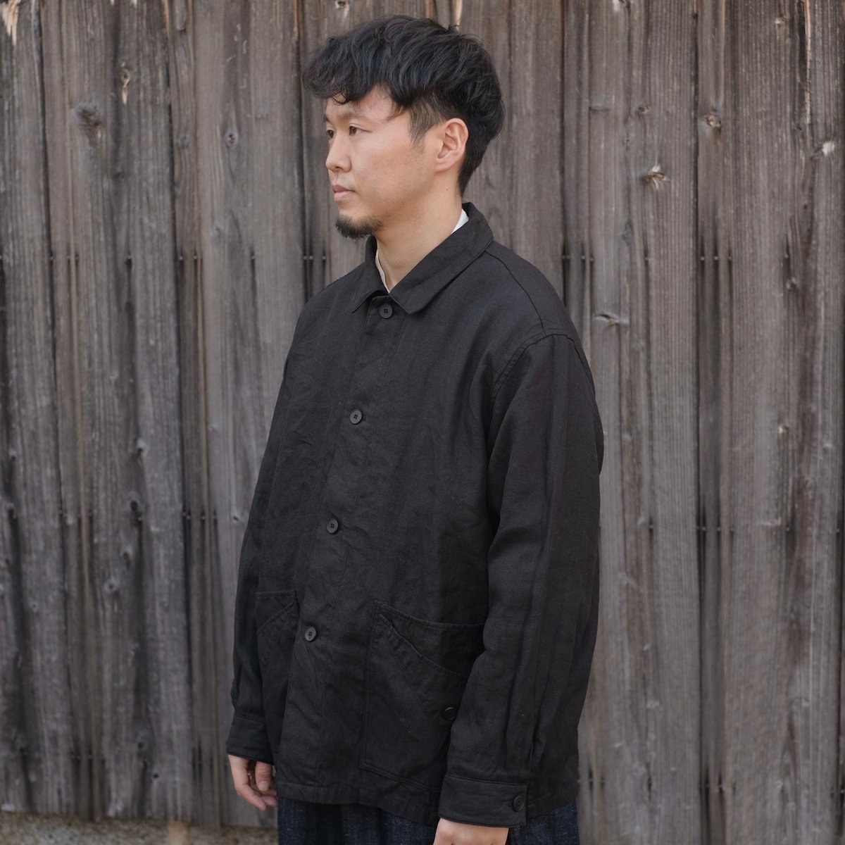 MITTAN / 和紙大麻ジャケット / JK-82 / 黒 | gallery hito