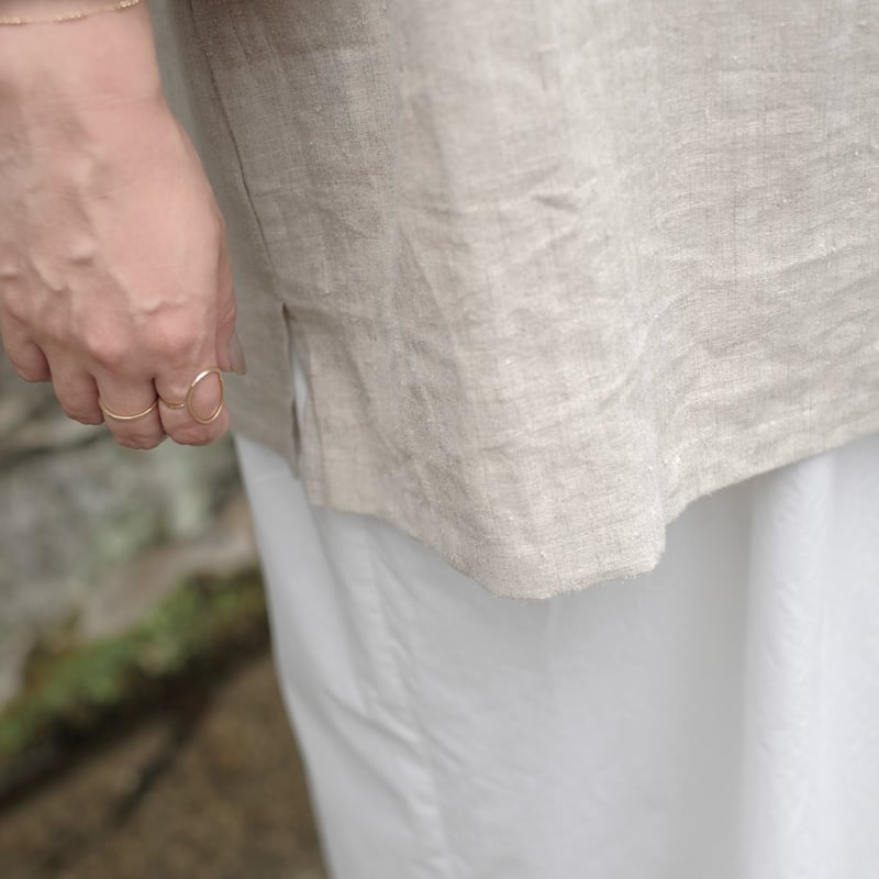 yoliプルオーバーシャツ　pullover shirts ナチュラル　ヘンプ Yoli / Pullover shirt / Natural | gallery hito