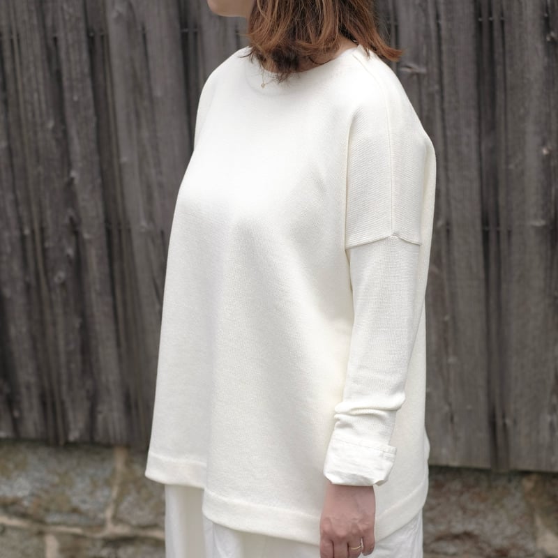 トップス Yoli / Cotton long knit / White Yoli / Cotton long knit / White | gallery hito