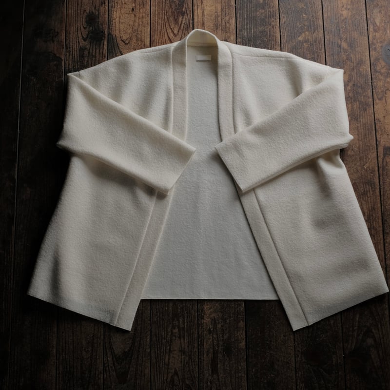 Yoli / Felted wool jacket / White | gallery hito