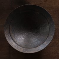 錆枝 / リム鉢 / 黒灰