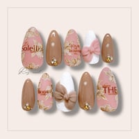 水彩フラワーネイルチップ(現品.サイズ変更不可)