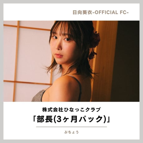 FC「株式会社ひなっこクラブ」部長(3ヶ月パック)