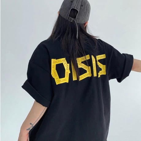 【受注販売】Rice Cake Tape Logo Loose Tee