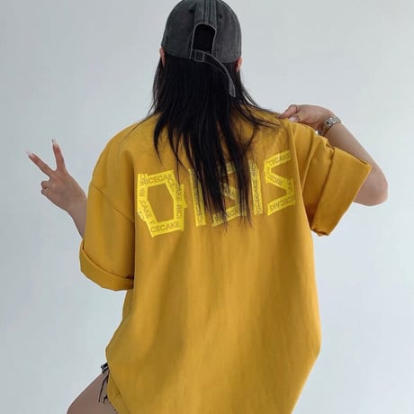 【受注販売】Rice Cake Tape Logo Loose Tee