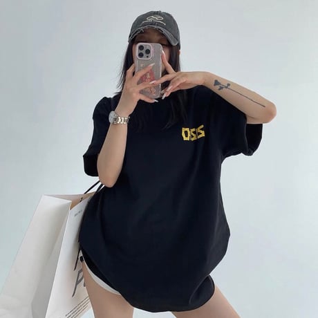 【受注販売】Rice Cake Tape Logo Loose Tee