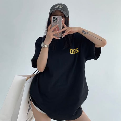 【受注販売】Rice Cake Tape Logo Loose Tee