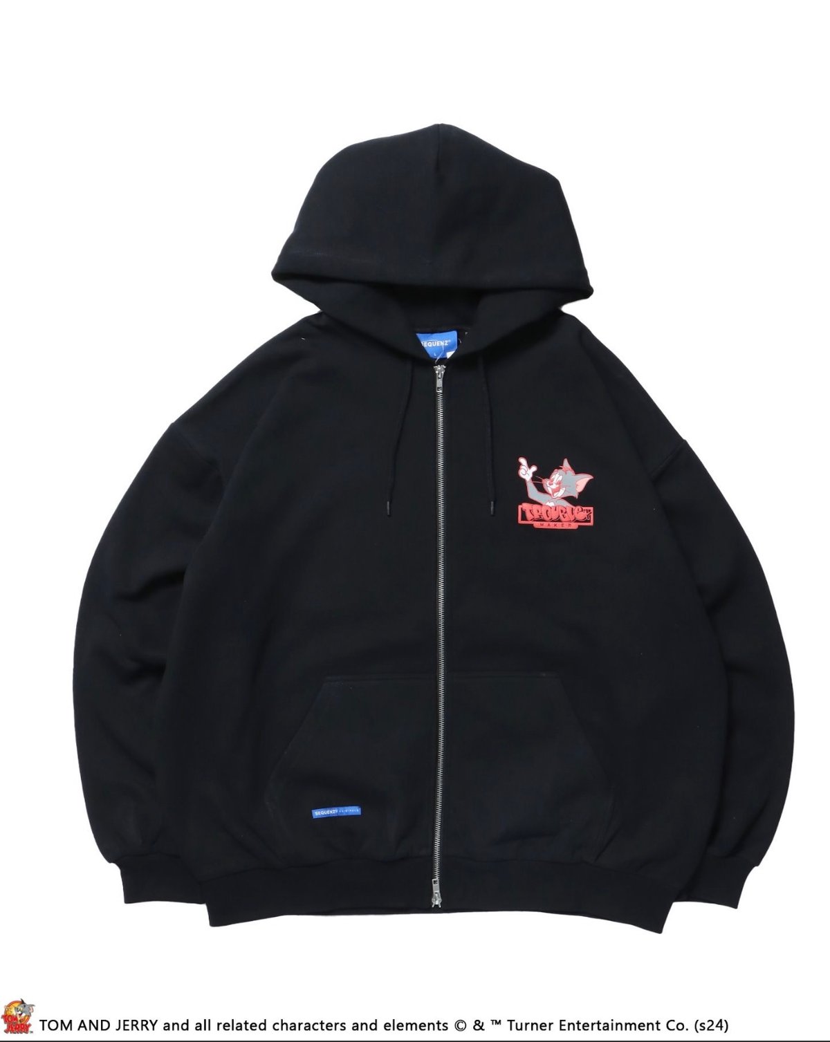 SEQUENZ】TJ GRAFFITI ZIP P/K / トムとジェリー ジップパーカー