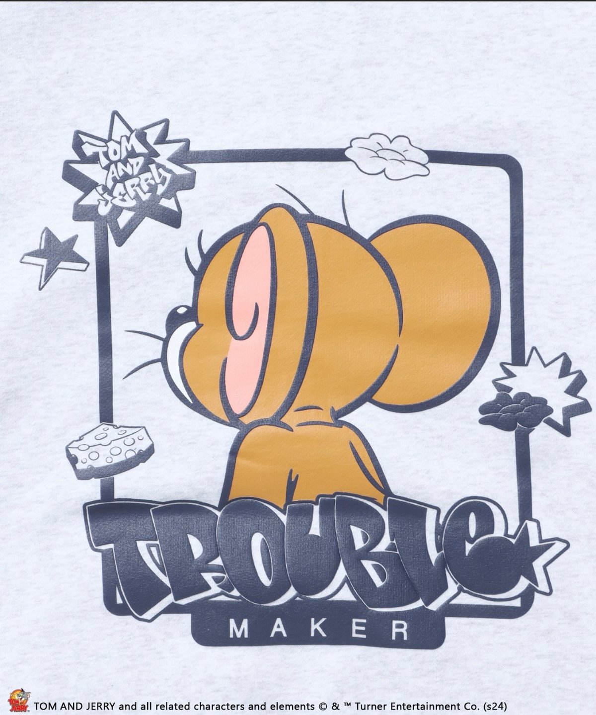 SEQUENZ】TJ GRAFFITI ZIP P/K / トムとジェリー ジップパーカー