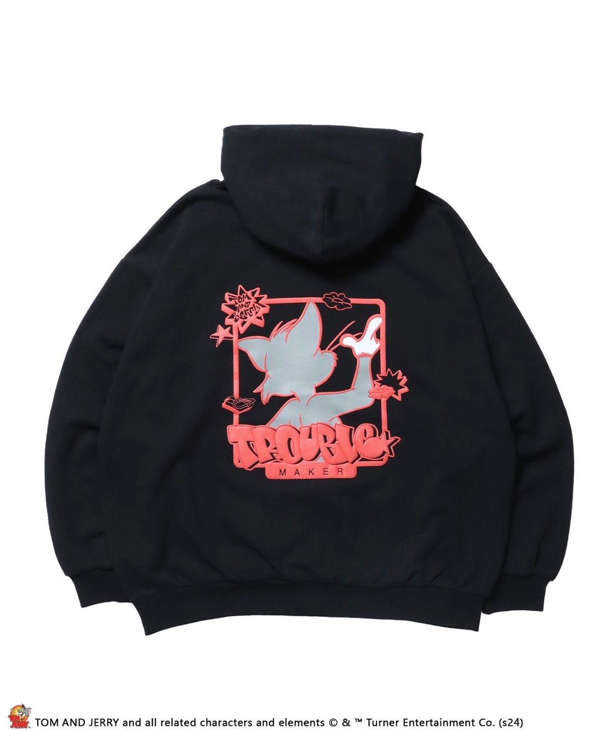 SEQUENZ】TJ GRAFFITI ZIP P/K / トムとジェリー ジップパーカー