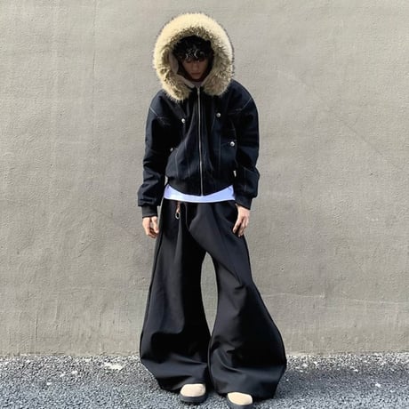 【受注販売】Rivet Grunge Fur Jacket 【大人気アイテム】