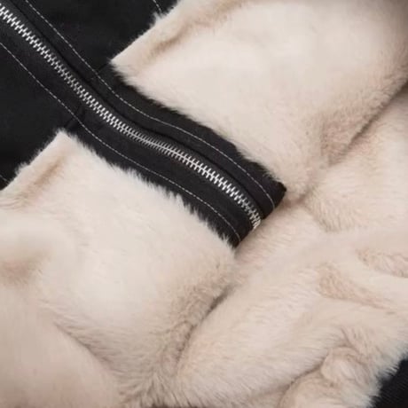 【受注販売】Rivet Grunge Fur Jacket 【大人気アイテム】
