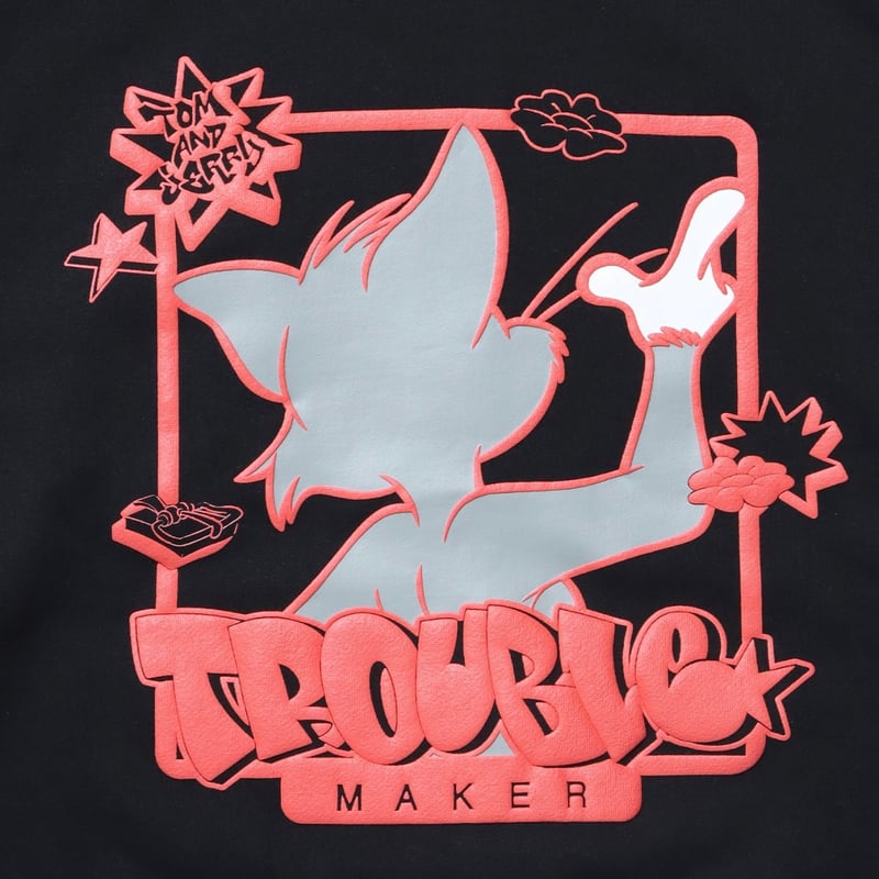 SEQUENZ】TJ GRAFFITI ZIP P/K / トムとジェリー ジップパーカー