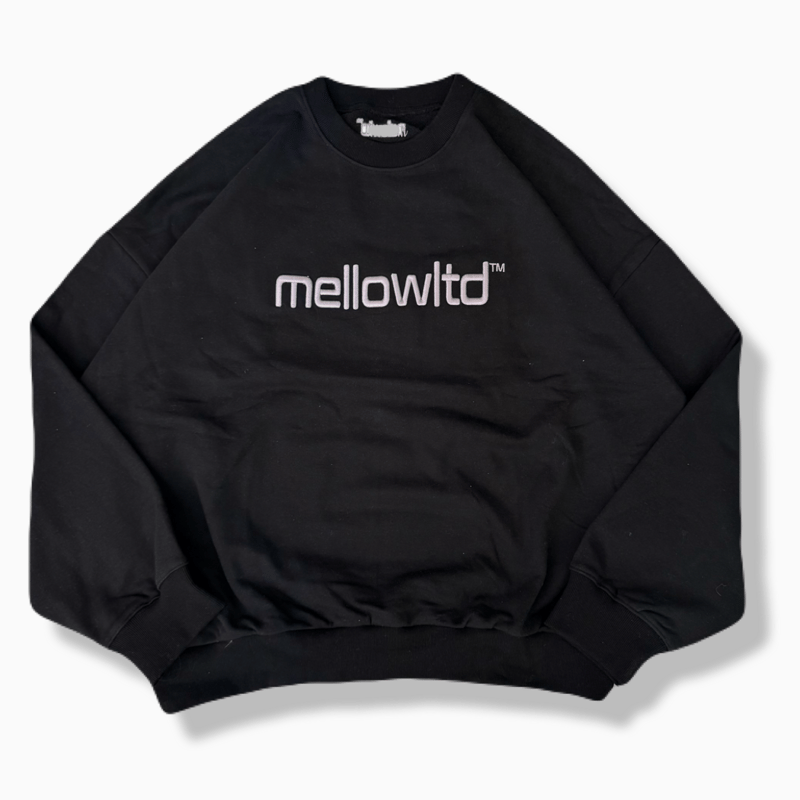 MELLOW ジップアップ ブラックスウェット