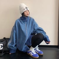 【受注販売】Rice Cake Logo Denim Track Jacket