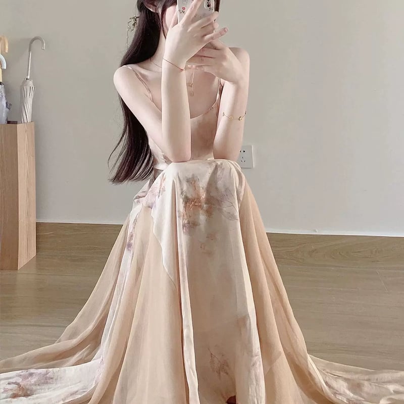 花柄ワンピース+シアーカーディガンセット | ネットショップBELL 花柄ワンピース+シアーカーディガンセット | ネットショップBELL