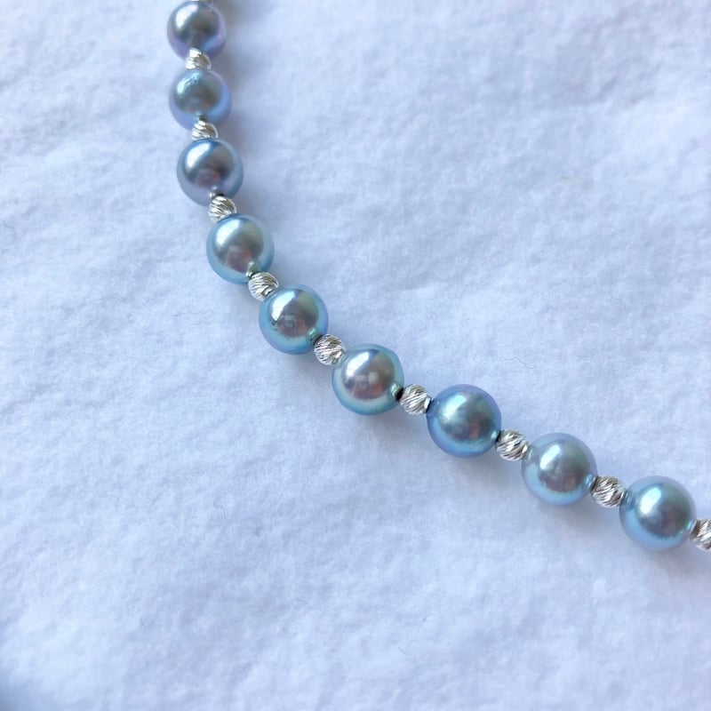 希少♥あこやベビーパール♥コバルトブルーグレーネックレス＆ピアス♥S.V925⑲ 楽天市場】あこや真珠 ネックレス ベビーパール K18YG【特許番号