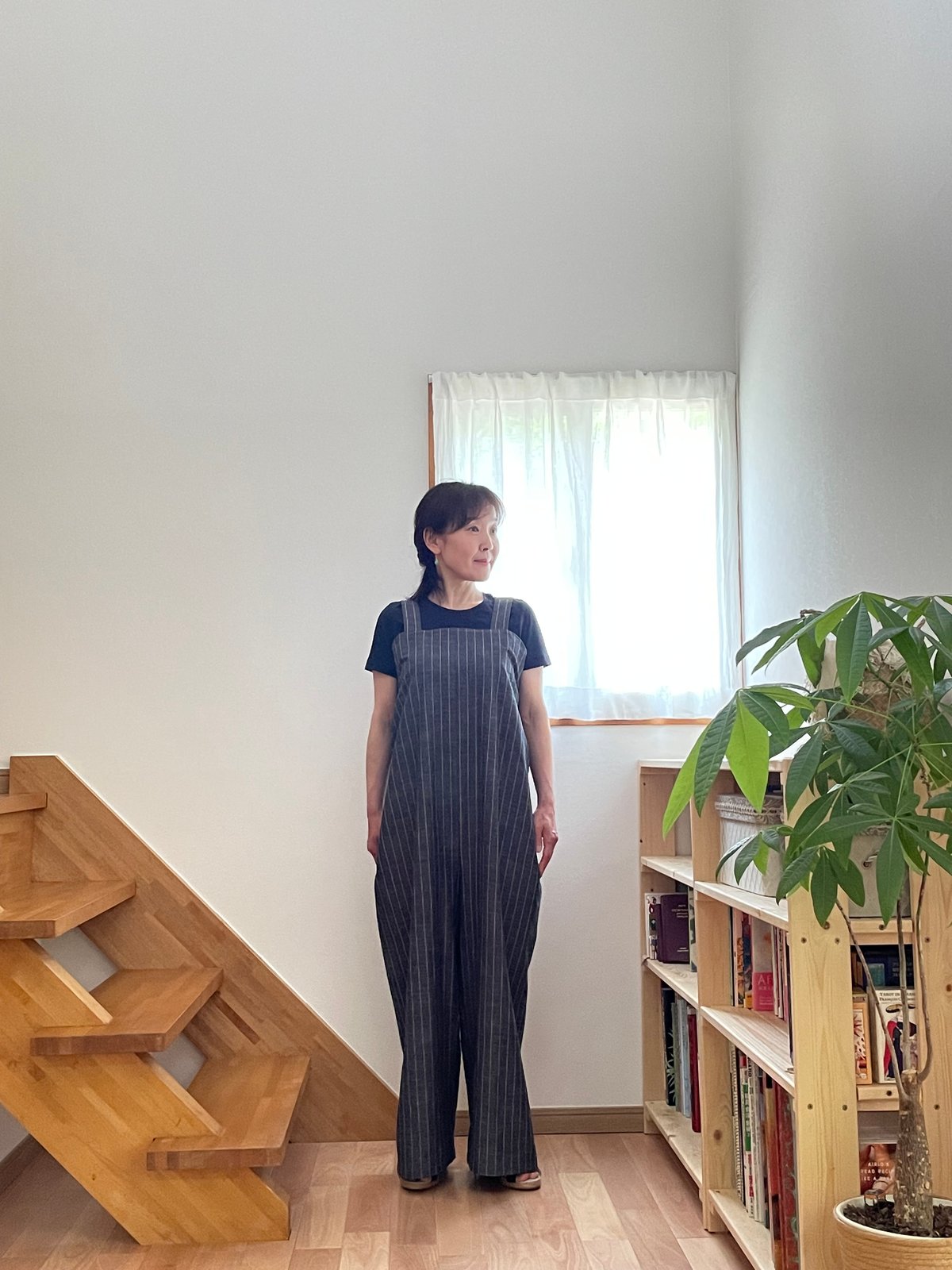 会津木綿 サロペットパンツ 【オーダーをいただいてからの製作】 | 風里