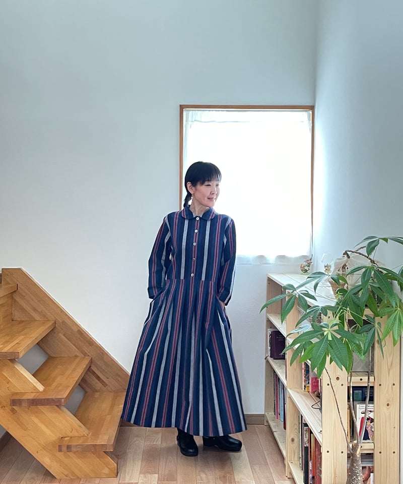 美品 IIE.lab会津木綿 ワンピース 美品 IIE.lab会津木綿 ワンピース - メルカリ