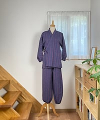 会津木綿 メンズ作務衣【オーダーをいただいてからの製作】 | 風里