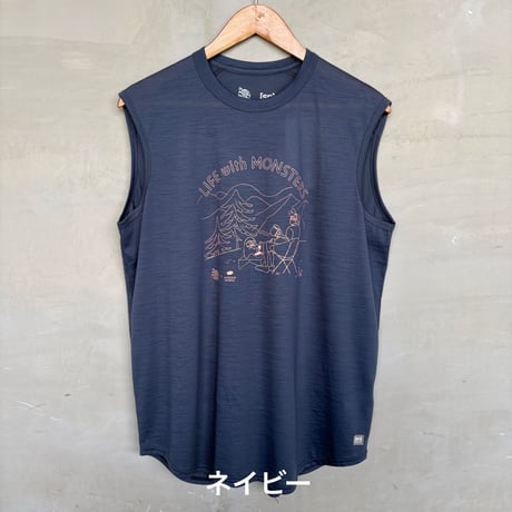 【super.natural】 [sn]xNFC リフモン ノースリーブ Tシャツ