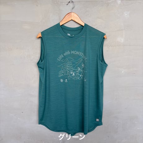 【super.natural】 [sn]xNFC リフモン ノースリーブ Tシャツ