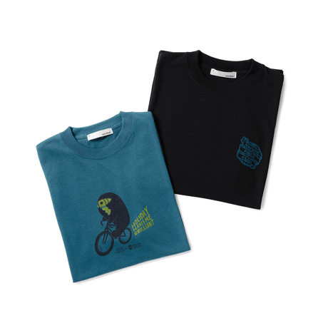 【narifuri】NFC チャリフモンTシャツ (2枚組)グリーン/ブラック
