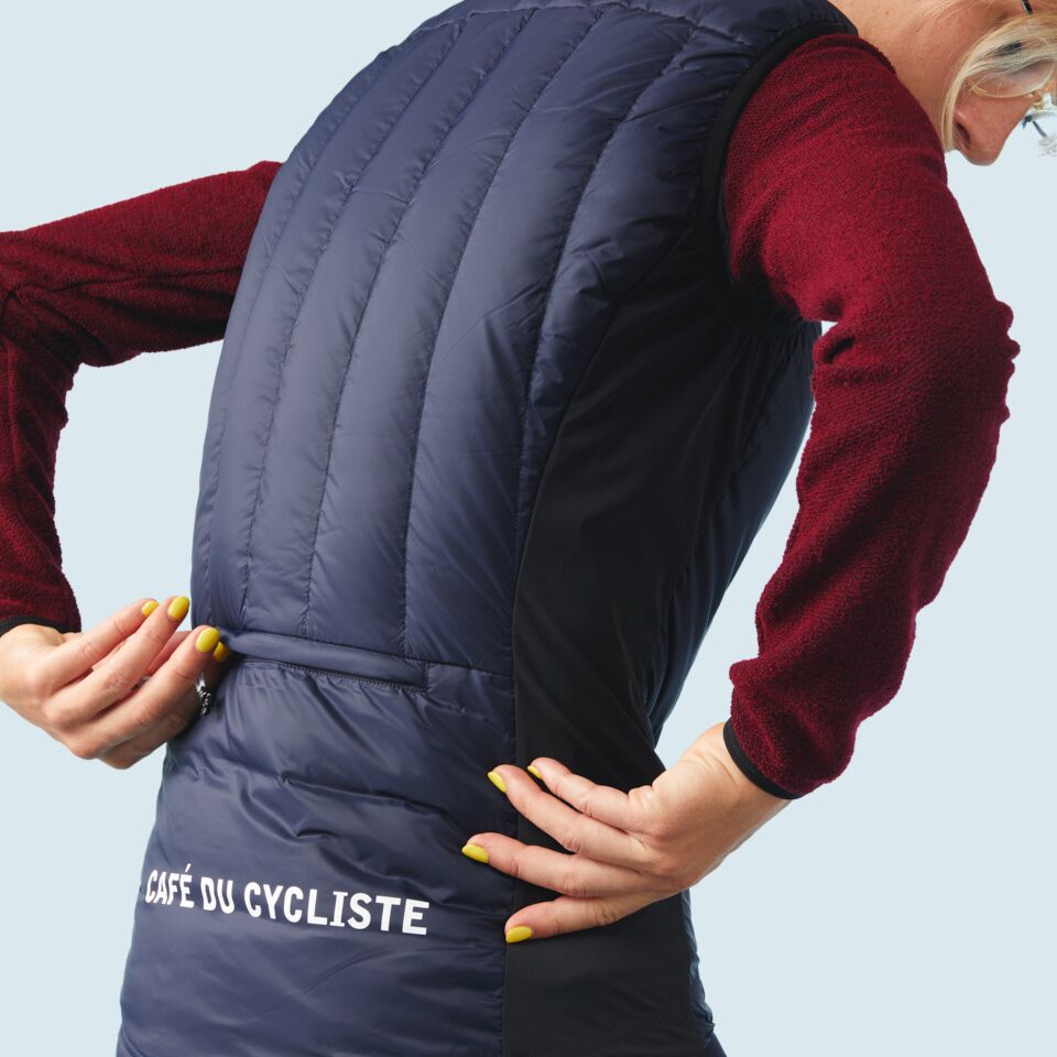 CAFE DU CYCLISTE】ダウンジレAlexia | BETTER BICYCLES CAFE DU CYCLISTE】ダウンジレAlexia | BETTER BICYCLES
