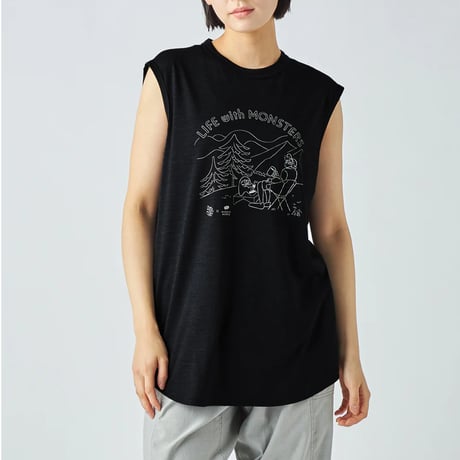 【super.natural】 [sn]xNFC リフモン ノースリーブ Tシャツ
