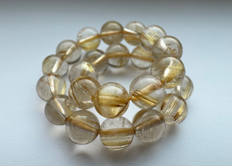 ルチルクォーツ 8mm 金針水晶 高品質☆ ゴールドルチル | 開運屋 金龍