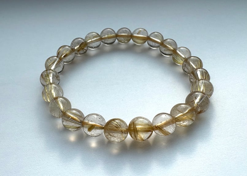 ルチルクォーツ 8mm 金針水晶 高品質☆ ゴールドルチル | 開運屋 金龍