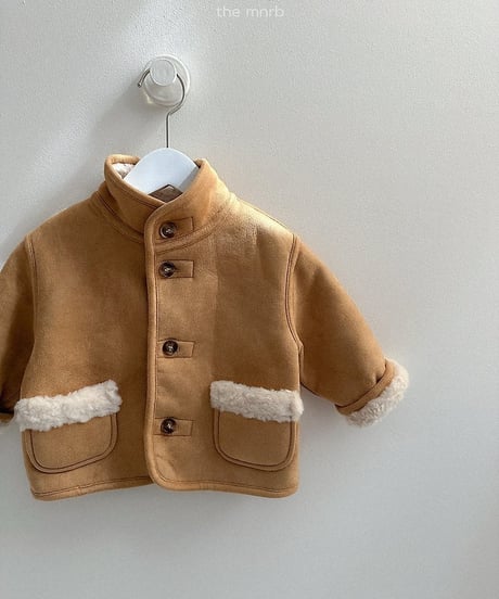 【minirobe】Reversible suede jacket