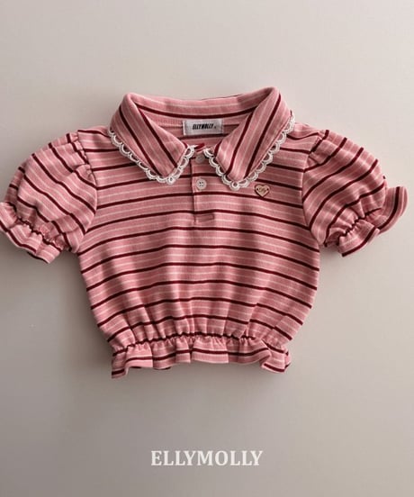 Curling Collar Frill T-Shirt
