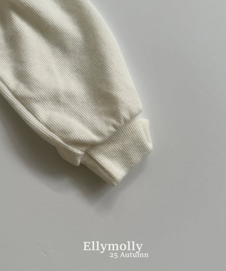 【ellymolly】Madeleine Slit Ribbon T-Shirt