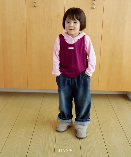 【hans】Fleece Denim Pants